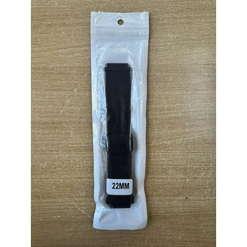 22 mm, fekete színű nejlon óraszíj