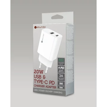 Sturdo 20W töltőfej, USB type-c