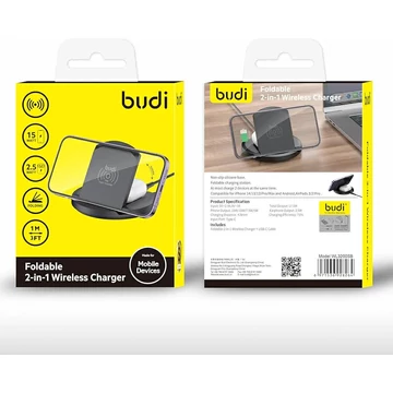 Budi 2 az 1-ben vezeték nélküli töltőállomás 