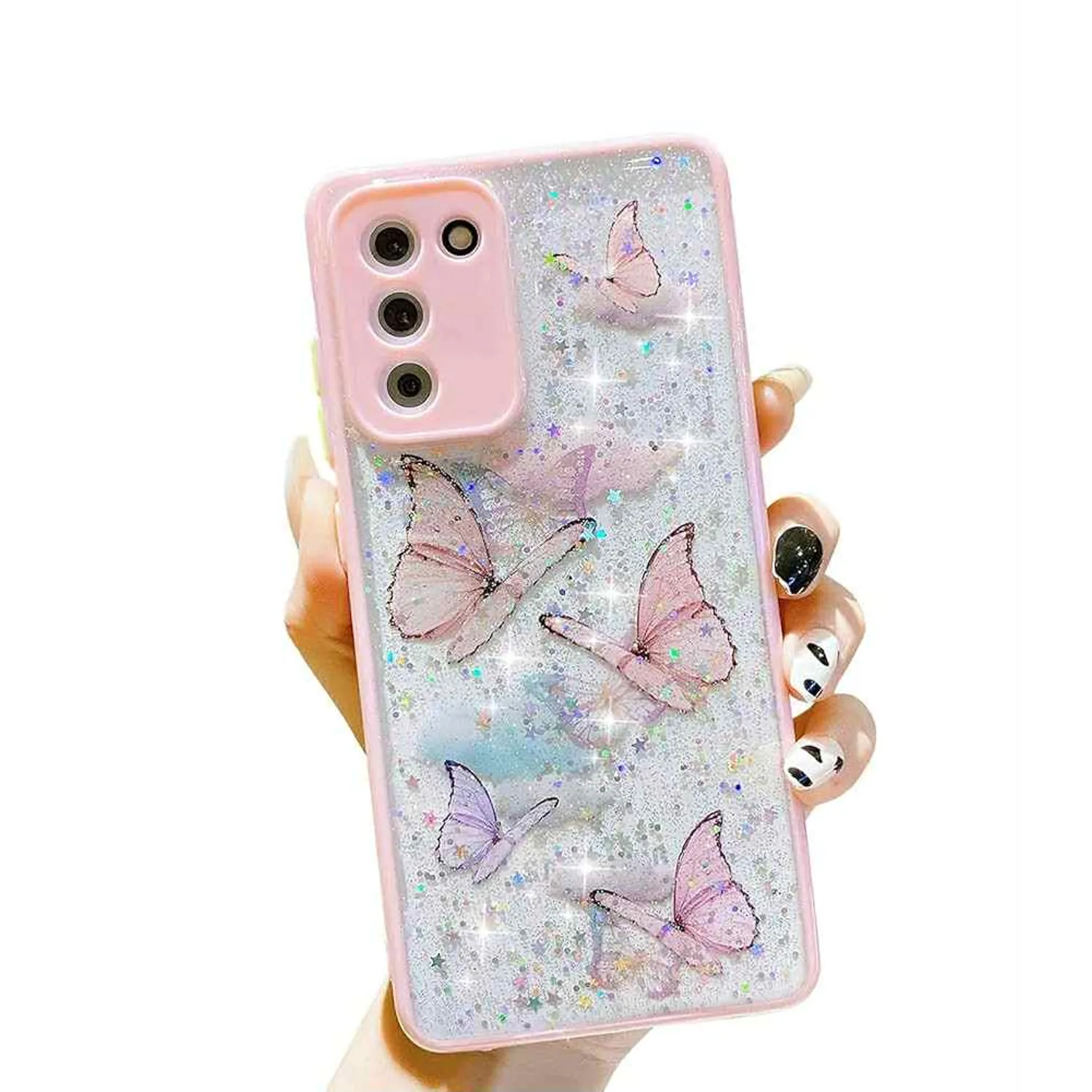 Samsung S23 kompatibilis Szilikon pillangó mintás tok