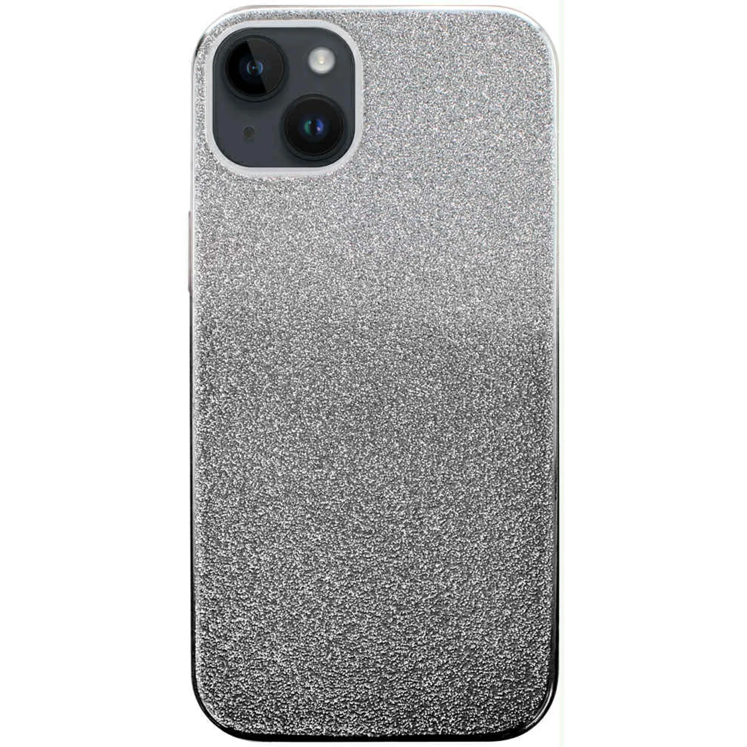 Apple iPhone 12 Szilikon Csillogós ezüst átmenet