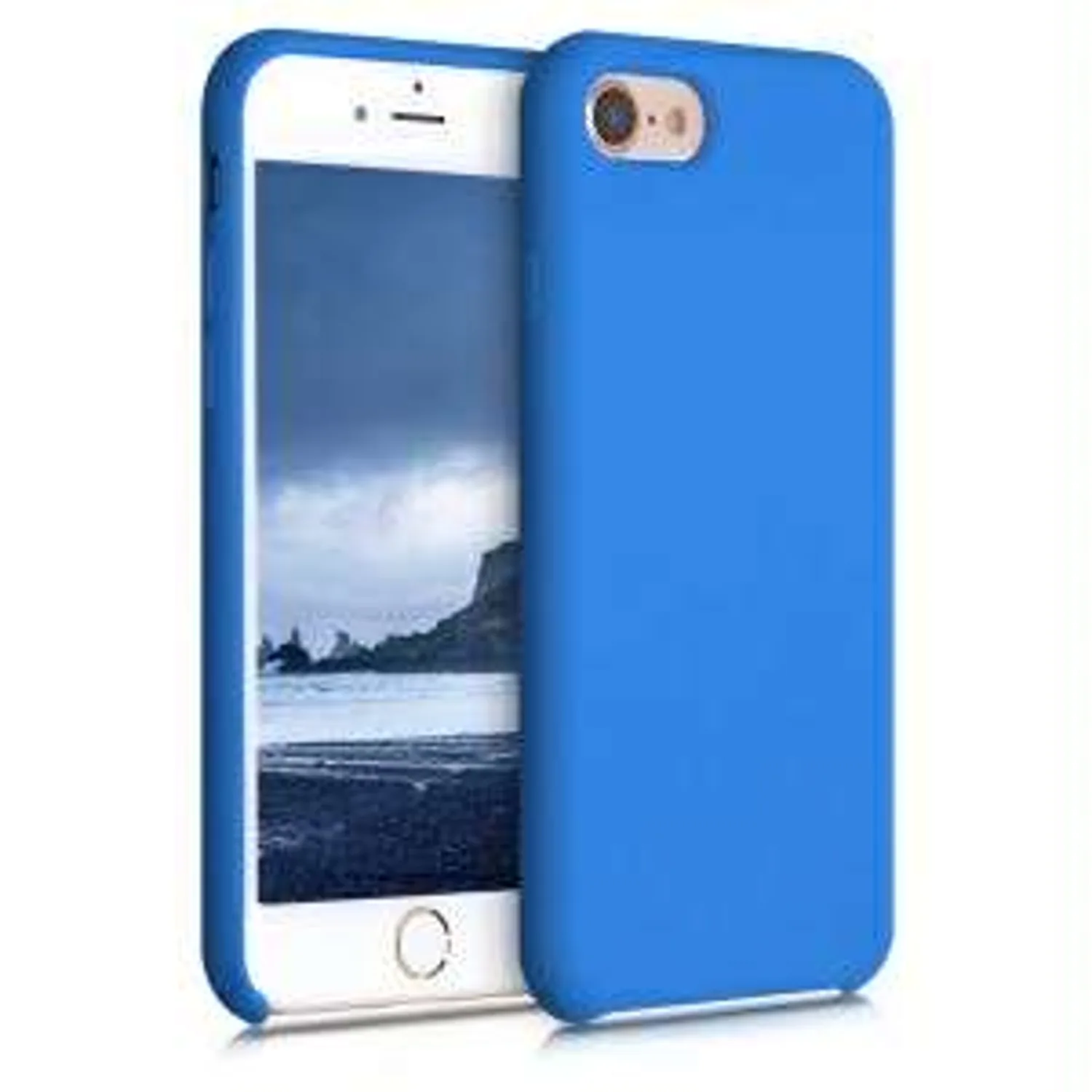 Apple iPhone 13 Pro Max Szilikon Matt Kék Plüss