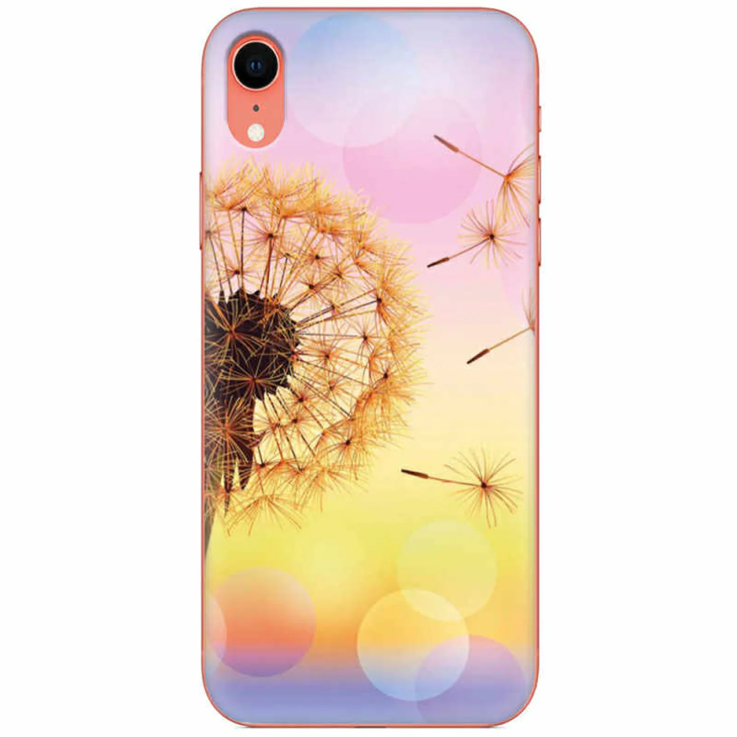 Apple iPhone x/xs szilikon pitypang minta